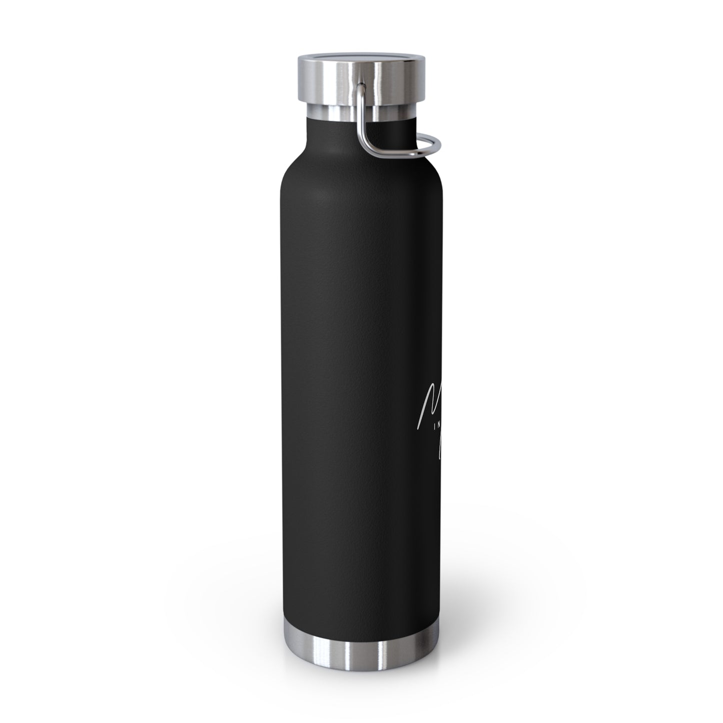 "Mora in Motion" in White Copper Insulated Water Bottle - 22oz