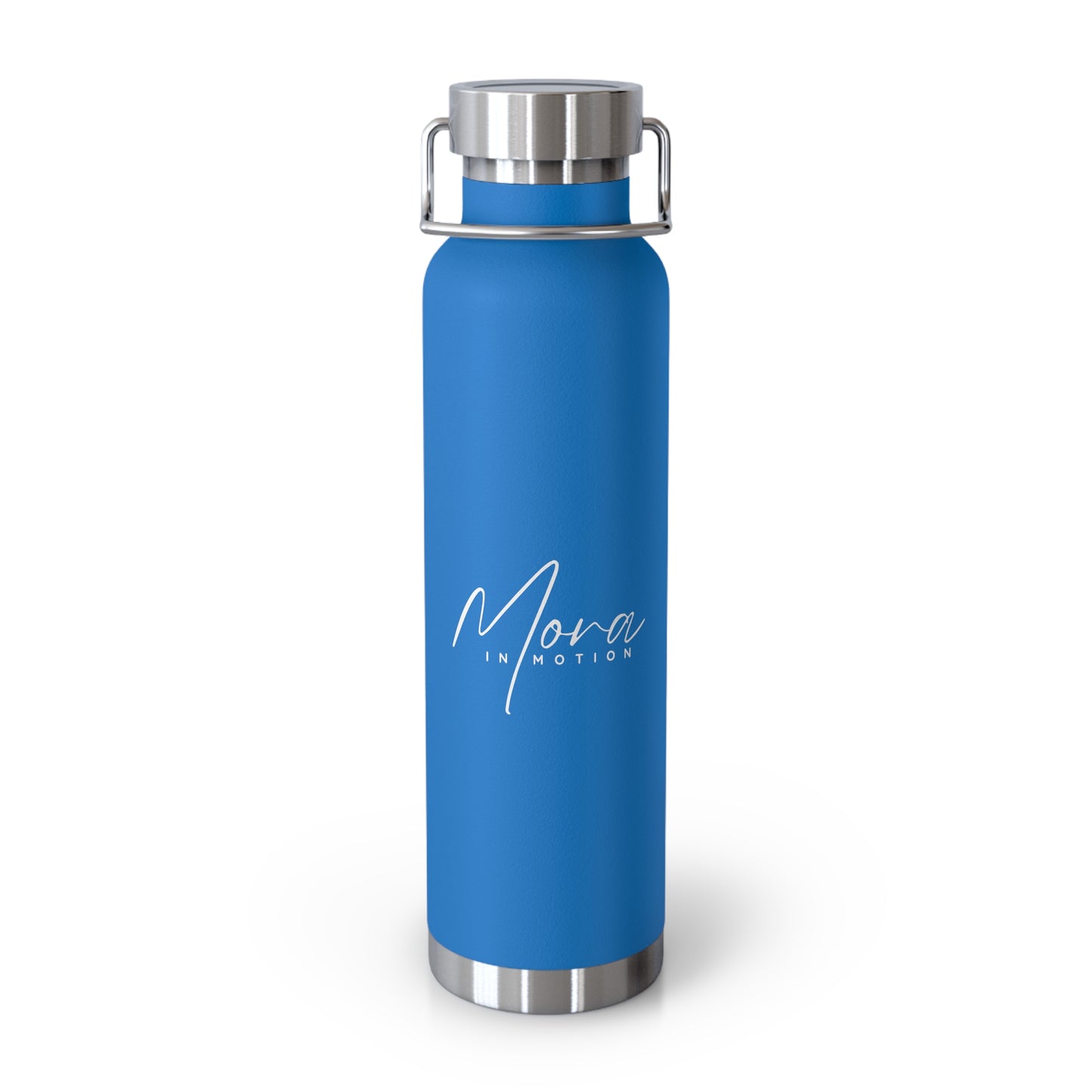 "Mora in Motion" in White Copper Insulated Water Bottle - 22oz