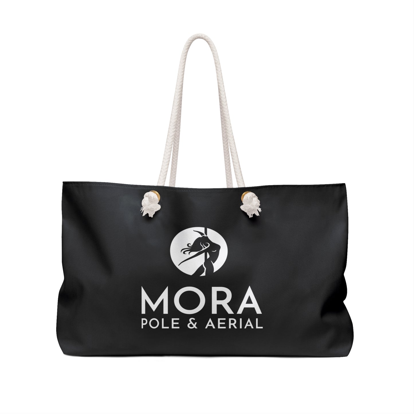 "Mora Pole & Aerial" Black Weekender Tote