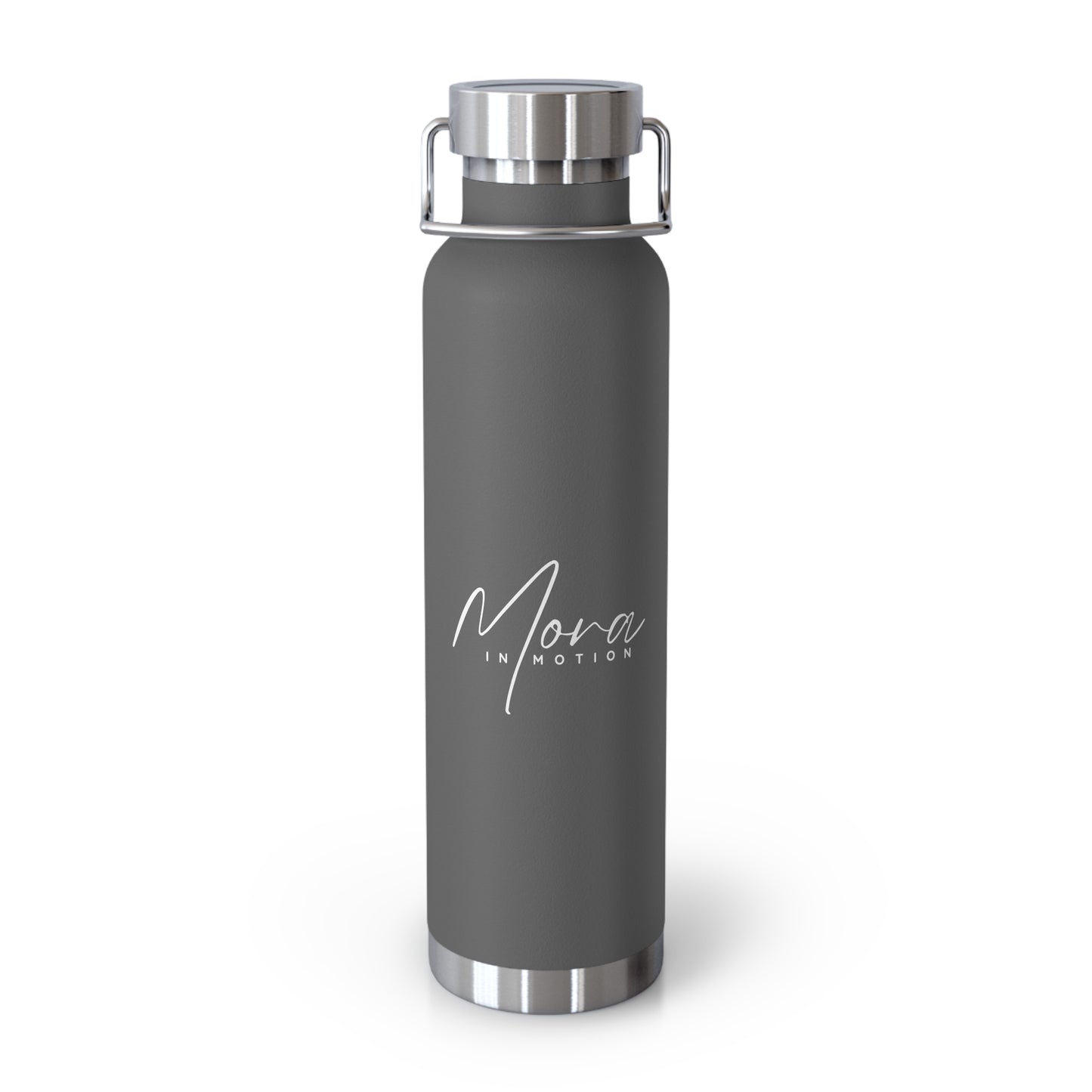 "Mora in Motion" in White Copper Insulated Water Bottle - 22oz