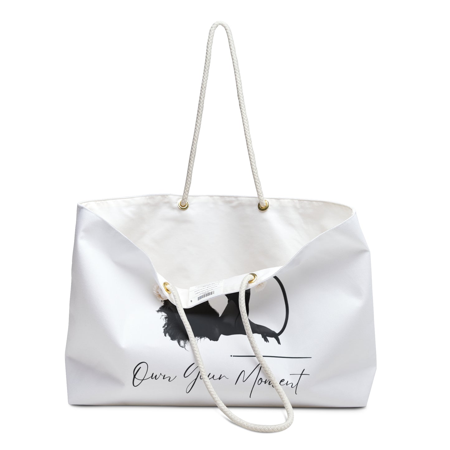 "Mora Pole & Aerial- Own Your Moment" White/Lyra Weekender Tote