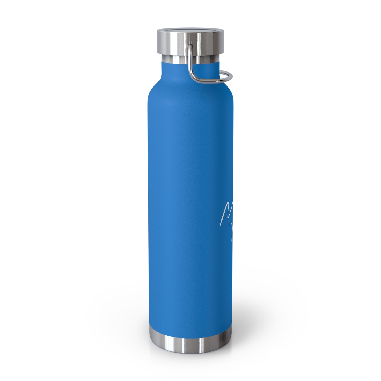 "Mora in Motion" in White Copper Insulated Water Bottle - 22oz