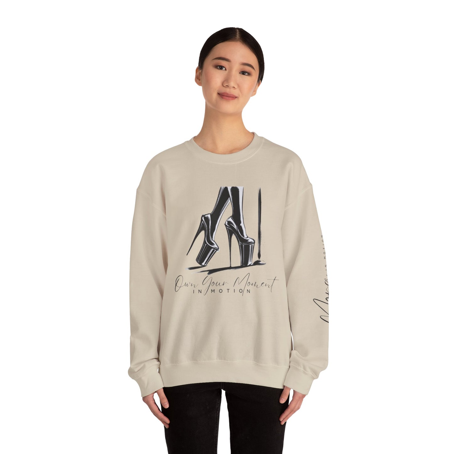 "Own Your Moment In Motion" (Heels) Crewneck Sweatshirt