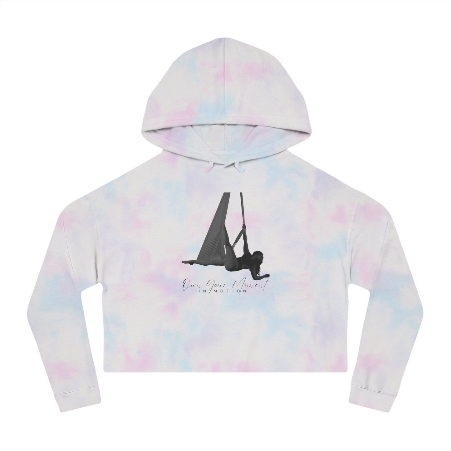 "Own Your Moment in Motion" (Hammock) Cropped Hooded Sweatshirt