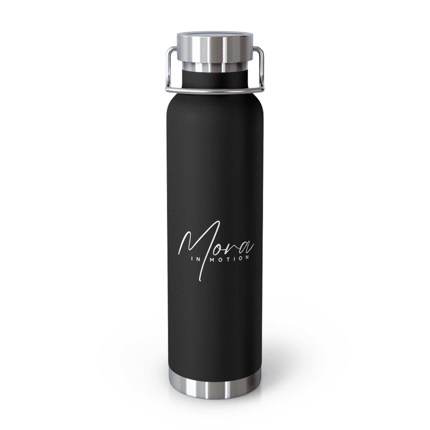 "Mora in Motion" in White Copper Insulated Water Bottle - 22oz