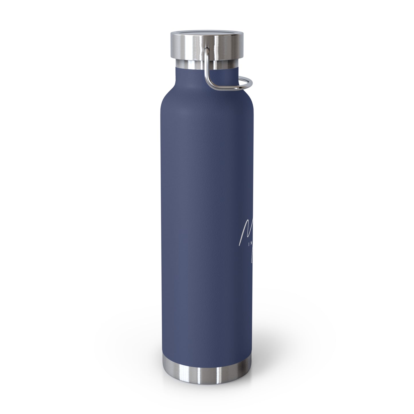 "Mora in Motion" in White Copper Insulated Water Bottle - 22oz