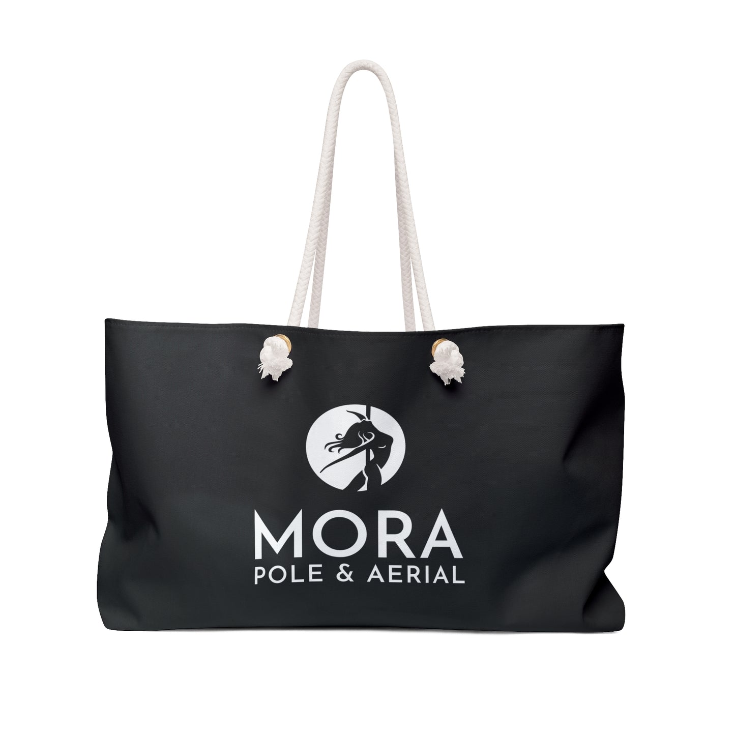 "Mora Pole & Aerial" Black Weekender Tote