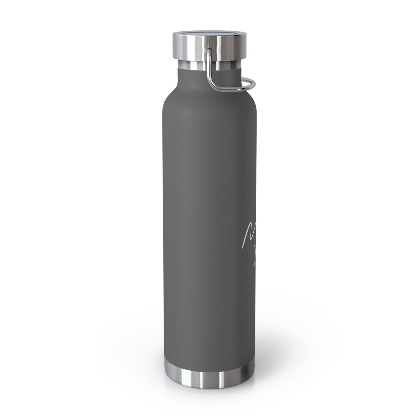 "Mora in Motion" in White Copper Insulated Water Bottle - 22oz