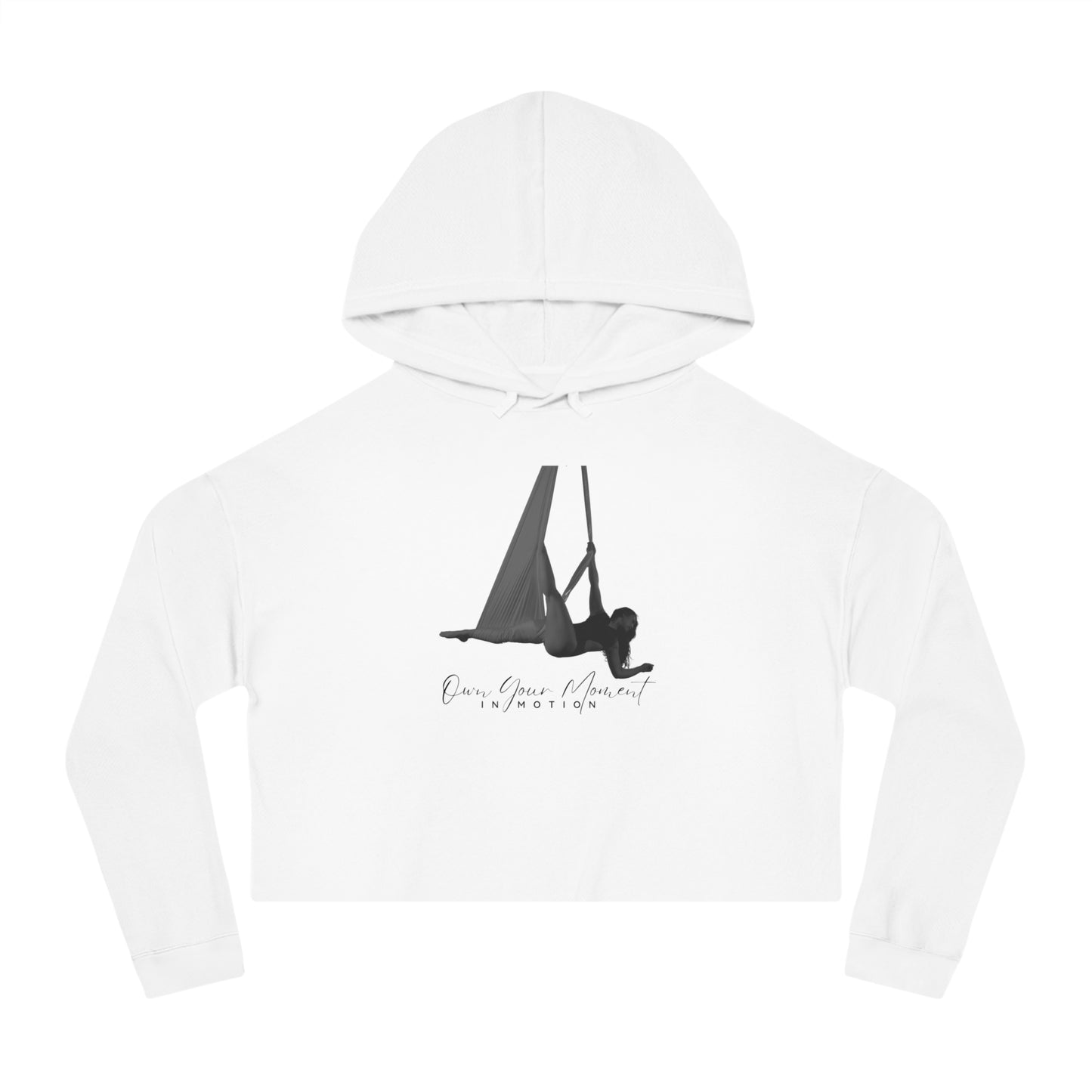 "Own Your Moment in Motion" (Hammock) Cropped Hooded Sweatshirt