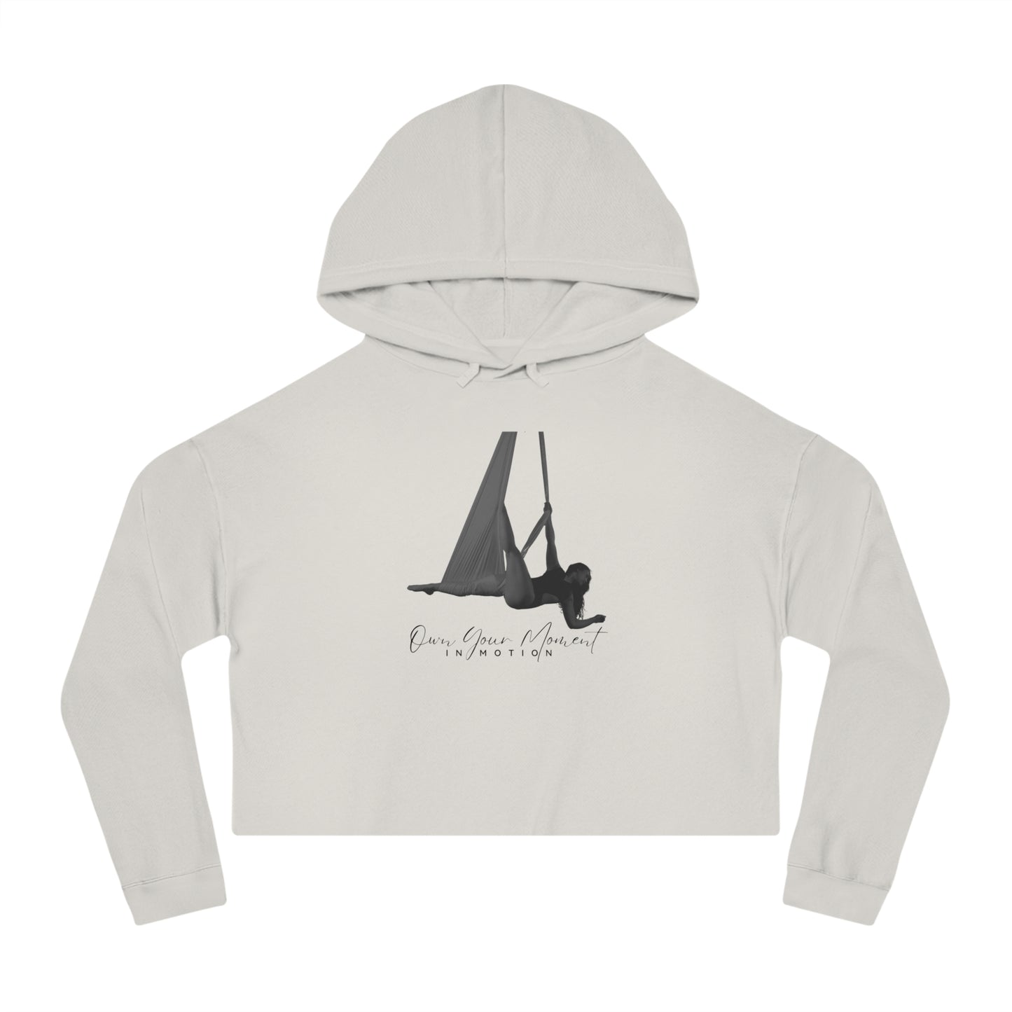 "Own Your Moment in Motion" (Hammock) Cropped Hooded Sweatshirt
