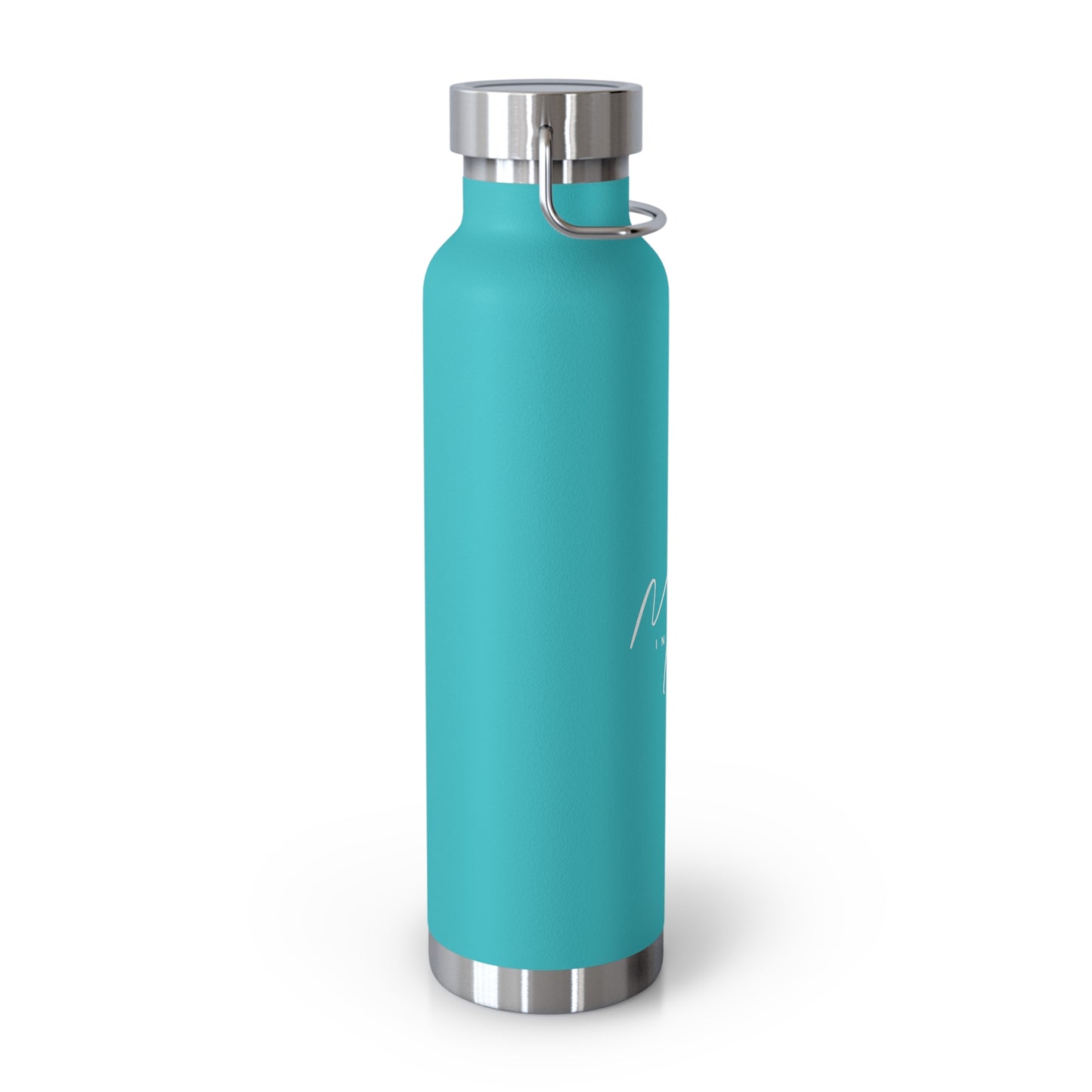 "Mora in Motion" in White Copper Insulated Water Bottle - 22oz