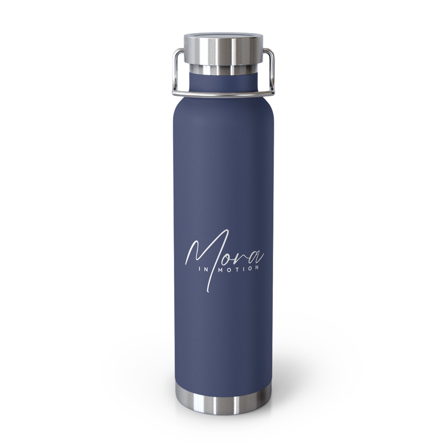 "Mora in Motion" in White Copper Insulated Water Bottle - 22oz