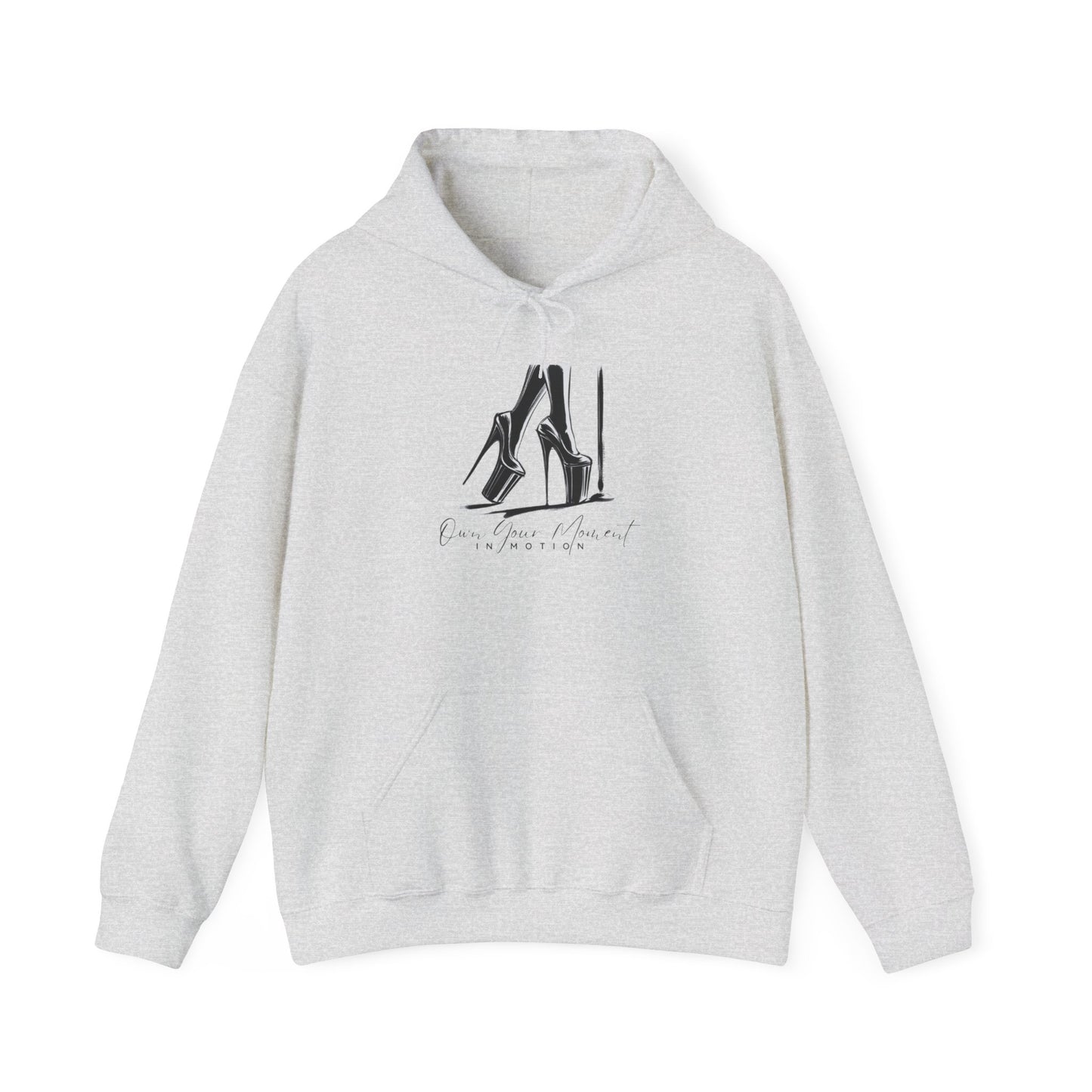 "Own Your Moment in Motion" (Heels) -Unisex Heavy Blend™ Hooded Sweatshirt