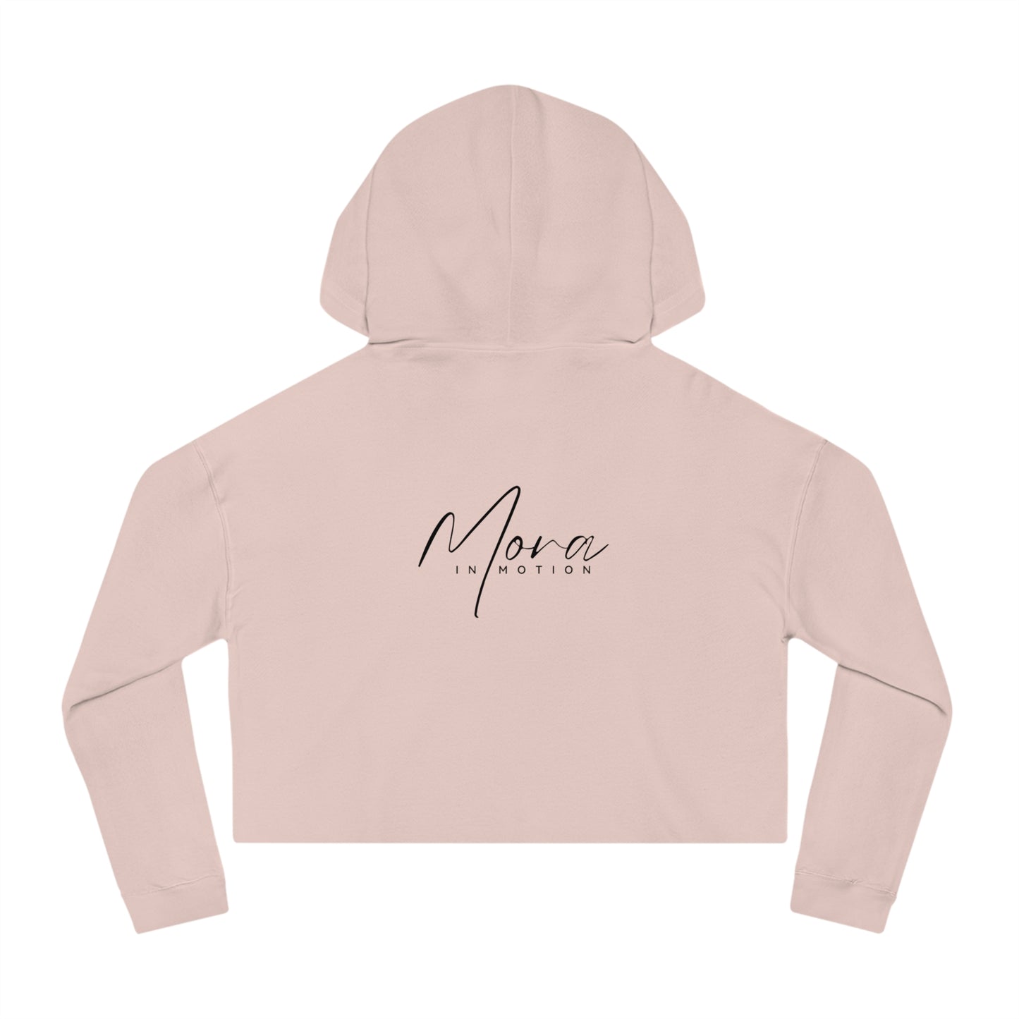 "Own Your Moment in Motion"  (Heels) Cropped Hooded Sweatshirt