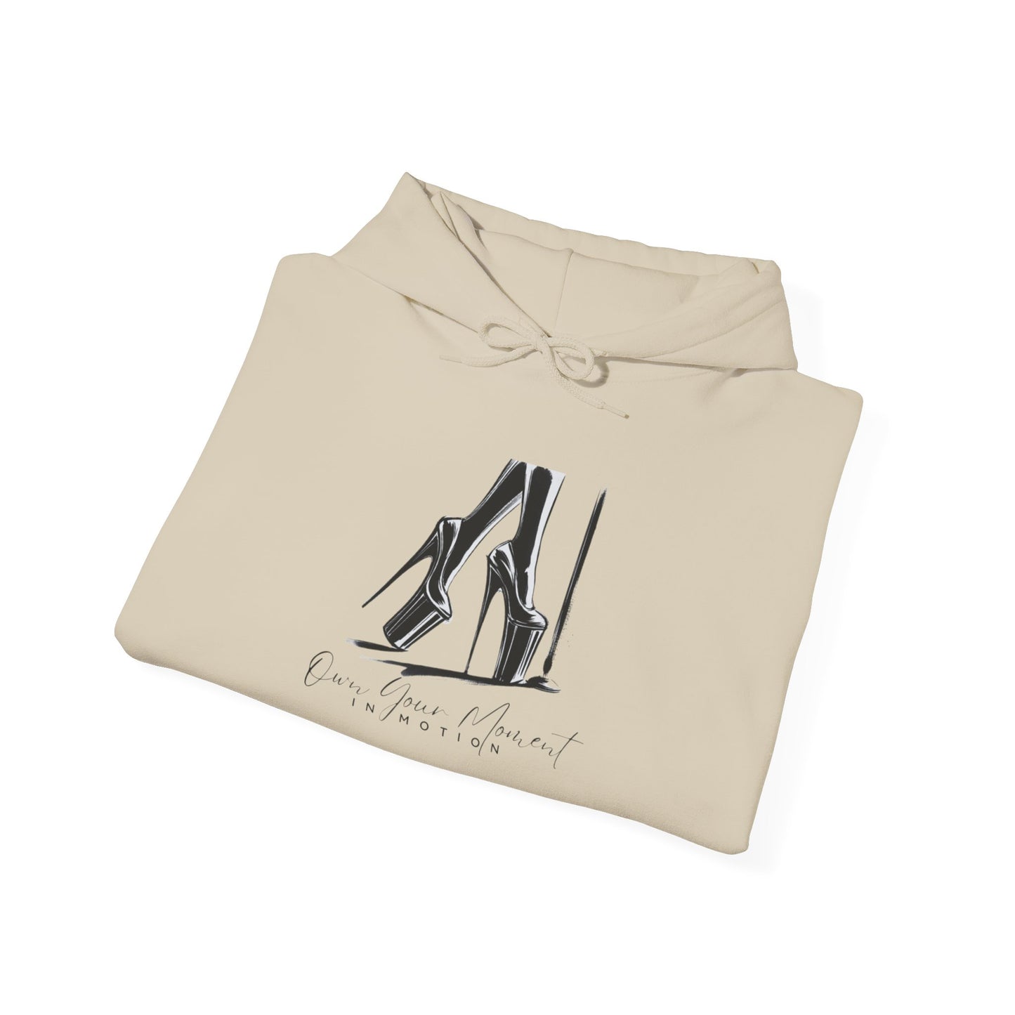 "Own Your Moment in Motion" (Heels) -Unisex Heavy Blend™ Hooded Sweatshirt