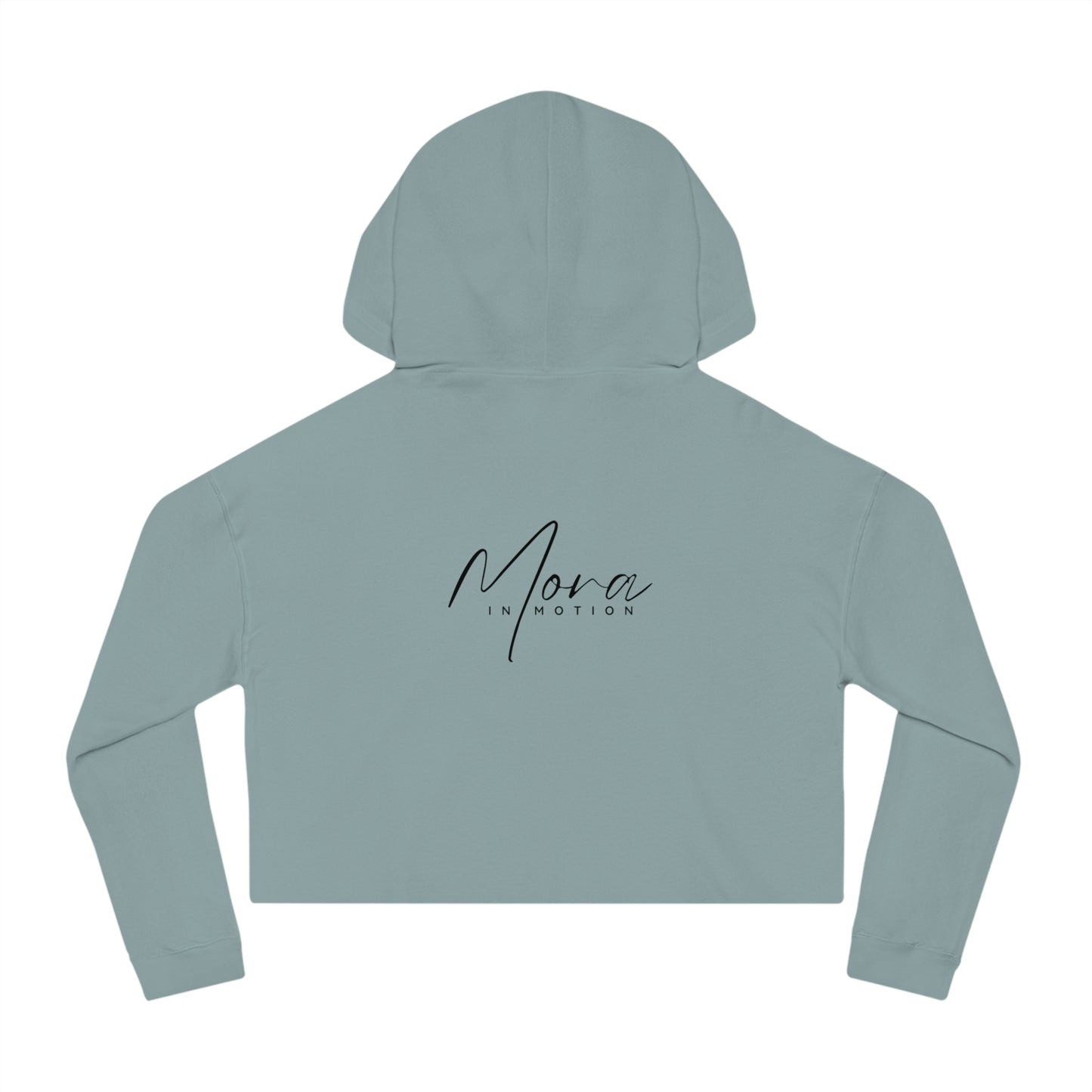 "Own Your Moment in Motion"  (Heels) Cropped Hooded Sweatshirt