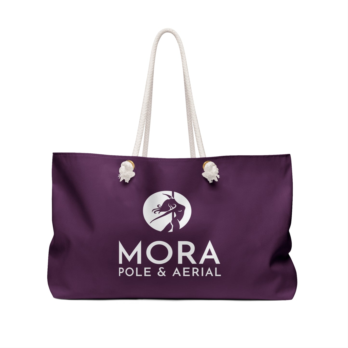 "Mora Pole & Aerial" Plum Weekender Tote