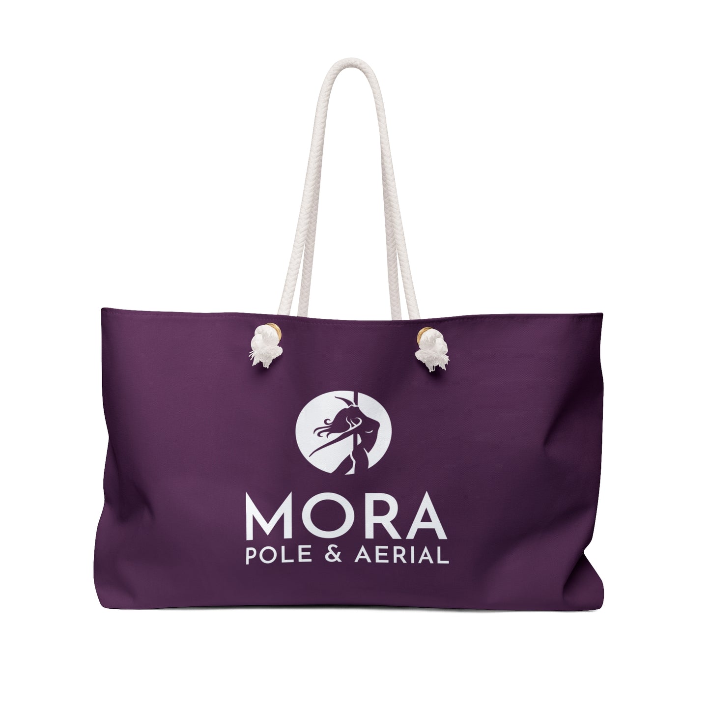 "Mora Pole & Aerial" Plum Weekender Tote