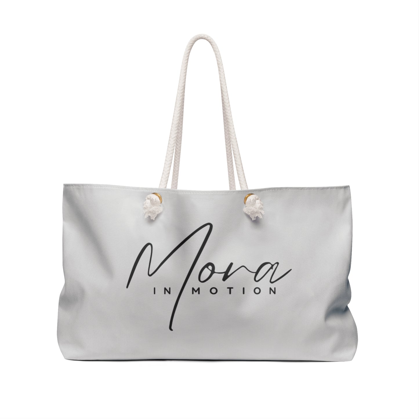 "Mora In Motion" Cool Grey Weekender Tote