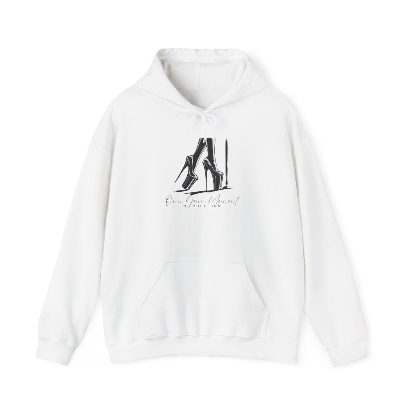 "Own Your Moment in Motion" (Heels) -Unisex Heavy Blend™ Hooded Sweatshirt