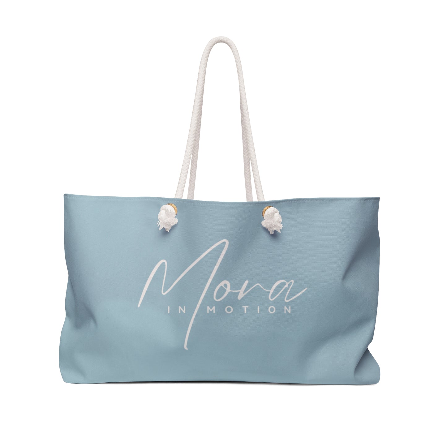 "Mora In Motion" Cool Blue Weekender Tote