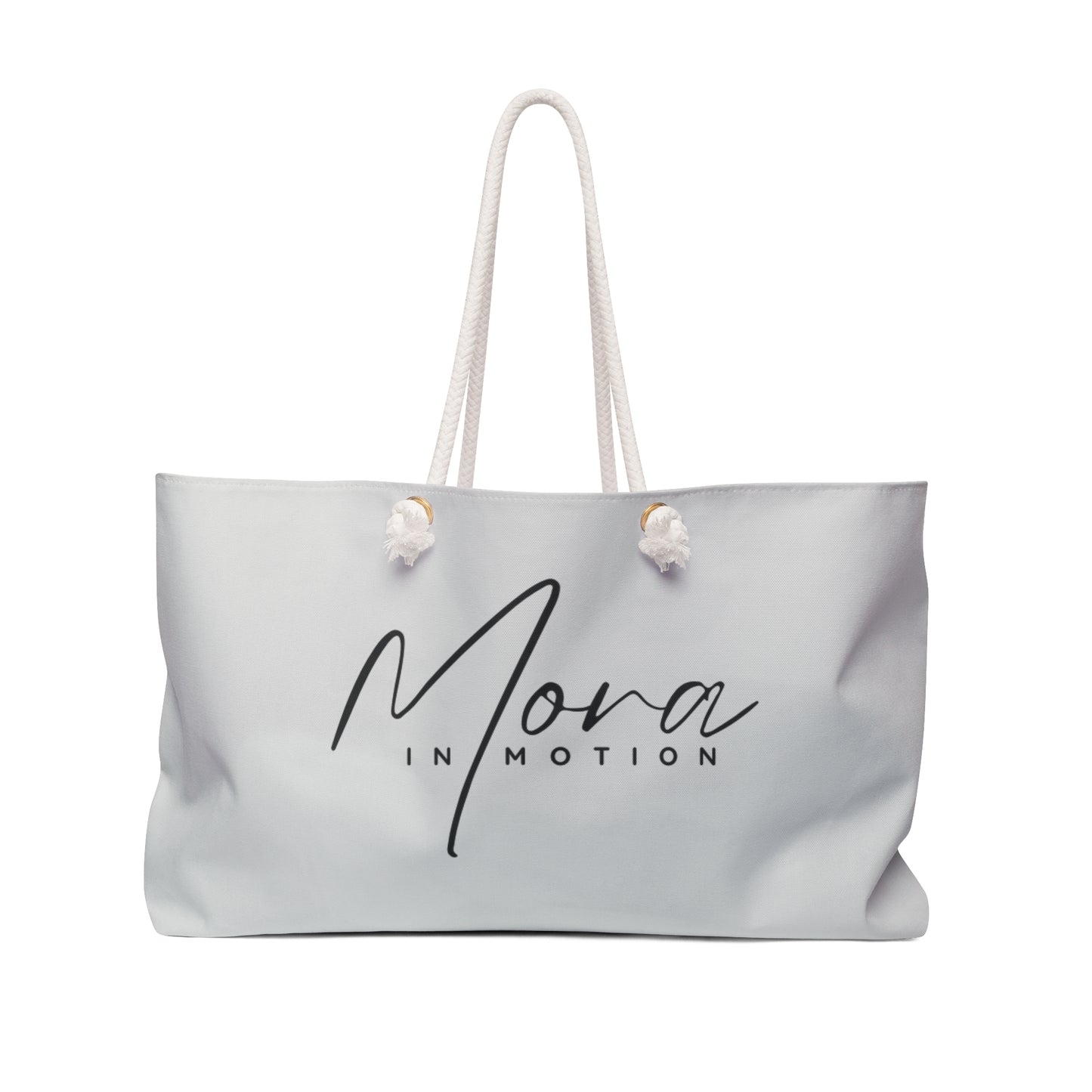 "Mora In Motion" Cool Grey Weekender Tote