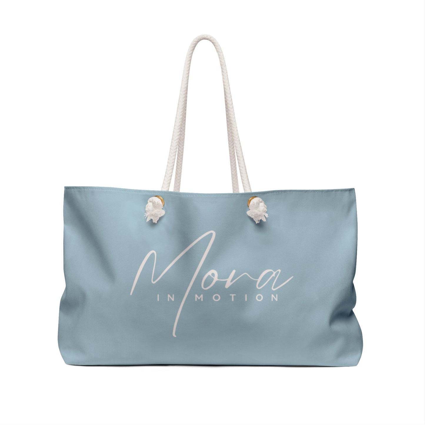 "Mora In Motion" Cool Blue Weekender Tote