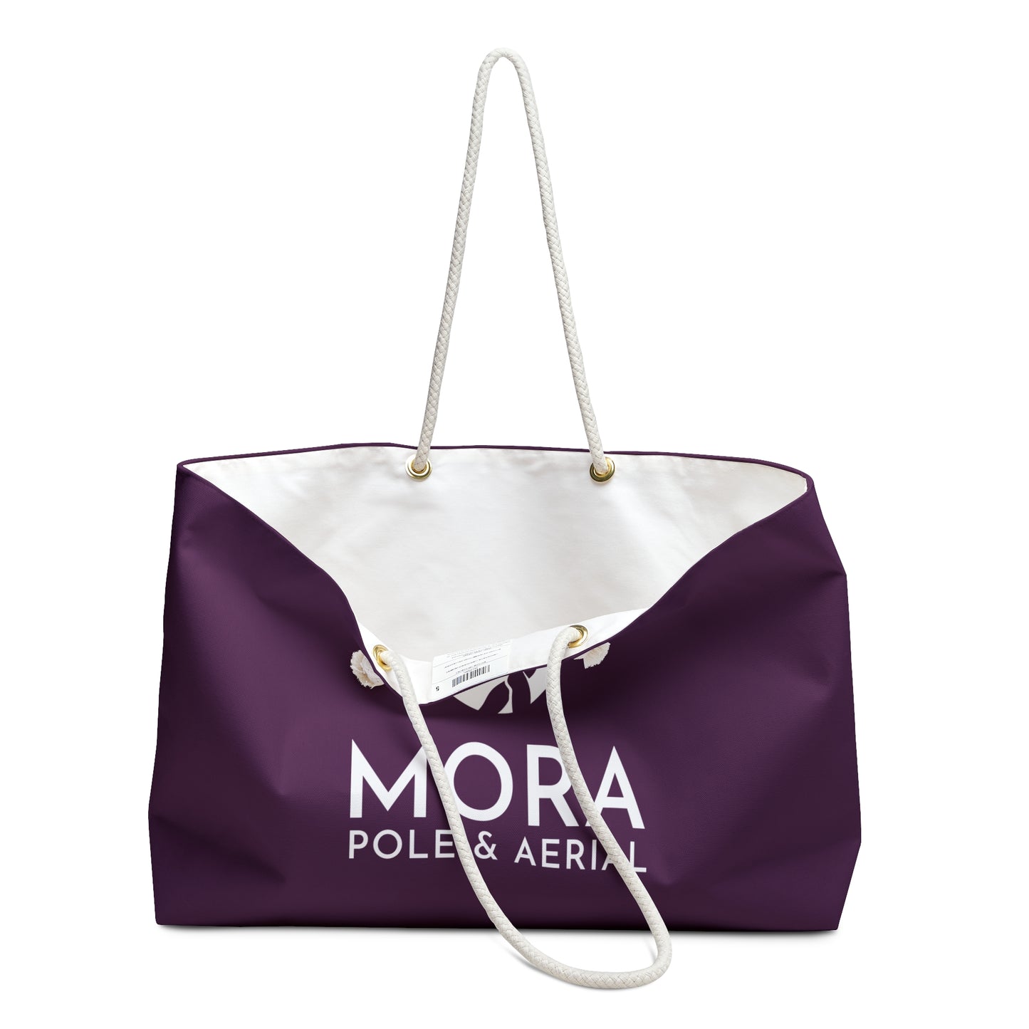 "Mora Pole & Aerial" Plum Weekender Tote